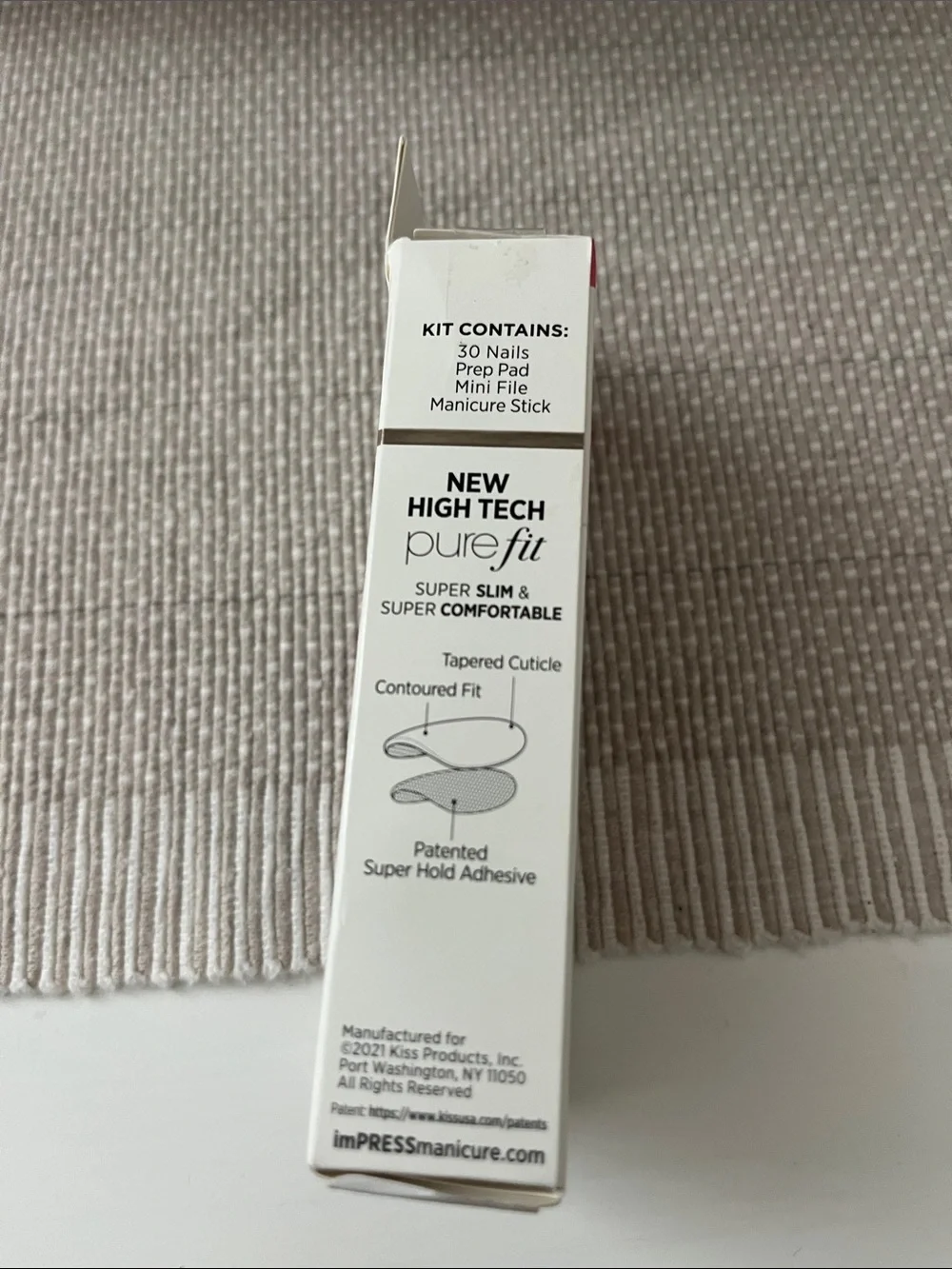 imPRESS Navy & White Heart Flag Press-On Nails